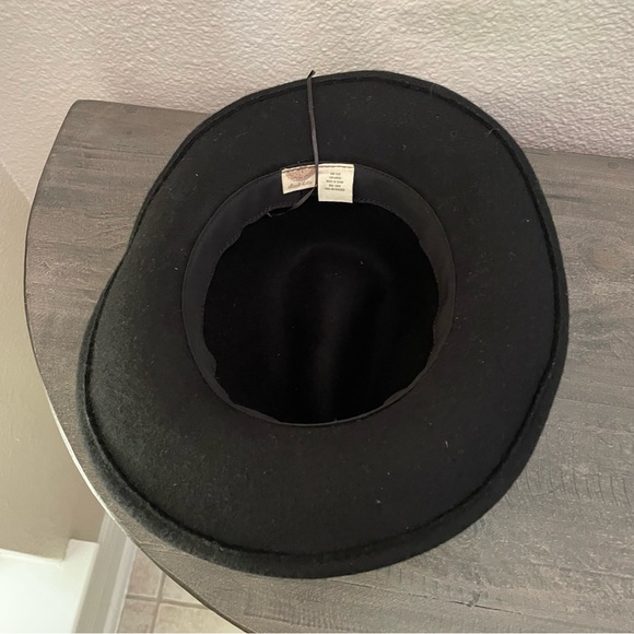 Women’s altard state Black wool Felt Hat with Brown Band - Picture 5 of 5